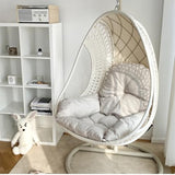 Gujuja Swing Egg Chair Cushion Hanging Basket Chair Pads Thickened Hammock Chair Seat Cushion for Outdoor Patio Garden Hanging Basket Chair Seat