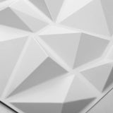 Art3d Decorative 3D Wall Panels in Diamond Design, 12"x12" Matt White (33 Pack) Art3d
