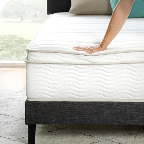 ZINUS 12 Inch Foam and Spring Hybrid Mattress [New Version], King, Fiberglass Free, Medium Firmness, Durable Support, Certified Safe Foams & Fabric, Mattress in A Box ZINUS