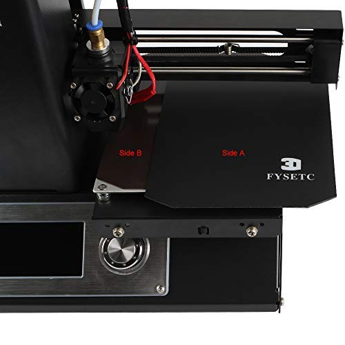 FYSETC 3D Printer Upgrade Magletic Build Surface 160X130 mm/ 6.2X5.1inch 2 in 1 Flexible Hotbed Build Plate with Adhesive Backing for Monopri Select Mini V2/ V1/ Pro/V3/ Malyan M200 FYSETC