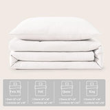 WRENSONGE Twin/Twin XL Comforter Set for Girls Boys Teens, 1 White Comforter & 1 Pillow Sham, Soft Lightweight Kids Comforter Sets for All Seasons Dorm Bedding WRENSONGE