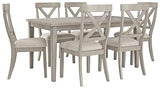 Signature Design by Ashley Parellen Modern Farmhouse Rectangular Dining Room Table, Gray Signature Design by Ashley
