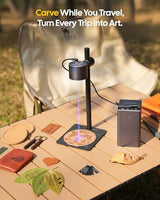 LaserPecker LP1 Plus Mini Laser Engraver for Beginners, Pocket-Sized Laser Engraving Machine with Adjustable Stand, 360° Multi-Angle Engraving for Wood Leather Paper DIY Projects LaserPecker
