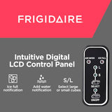 Frigidaire Compact Countertop Ice Maker, Makes 26 Lbs. of Bullet Shaped Ice Cubes Per Day, Silver Stainless Frigidaire