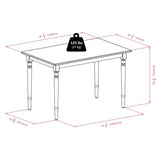 Pemberly Row Transitional Solid Wood Dining Table in Natural Pemberly Row