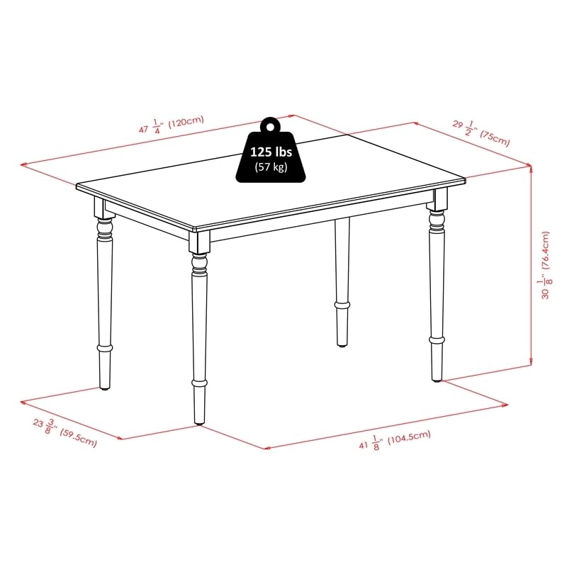 Pemberly Row Transitional Solid Wood Dining Table in Natural - WoodArtSupply