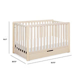 Carter's by DaVinci Colby 4-in-1 Convertible Crib with Trundle Drawer in Washed Natural, Greenguard Gold Certified, Undercrib Storage DaVinci