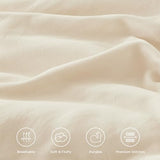Andency Beige Twin Size Comforter Set, 2 Pieces Boho Lightweight Fluffy Ruffle Bedding Set & Collections, All Season Soft Microfiber Farmhouse Shabby Chic Bed Set for Kids (66x90In Comforter) Andency