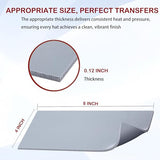 3 Pcs Silicone Heat Press Cover Pad 4" x 8" Foam Press Mat Heat-Resistant Double Sided Use for Hats, Sleeves & Small Items HTV Transfer Vinyl DIY Projects AUPZIMI