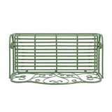 Christopher Knight Home Layon Iron Outdoor Bench, Patio Loveseat for 2 People, Durable Garden Bench with Floral Pattern Backrest, Slatted Seat for Park/Yard, Spacious Outdoor Seating, Matte Green Christopher Knight Home