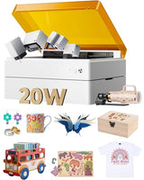 xTool M1 Ultra Laser Engraving Machine, Desktop 4-in-1 Craft Machine with 20W Laser Engraver, Inkjet Printing, Blade Cutting, Pen Drawing, Support Rotary Engraving on Tumblers - Premium Bundle xTool