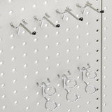 Amazon Basics Rectangular Metal Pegboard Kit for Wall Storage, Rust and Scratch Resistant, 48-Piece, Gray Amazon Basics