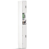 MOHOPE Narrow Bathroom Storage Cabinet - Tall Bathroom Cabinet with 2 Doors and Adjustable Shelves, Open Compartments, Slim Freestanding Cabinet for Small Space and Toilet, White ﻿ MOHOPE