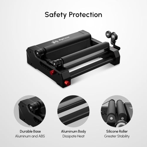 AlgoLaser Rotary Roller for MK2–Y-Axis Rotary Module for Cylindrical Object Engraving–Compatible with LightBurn, LaserGRBL–(No Engraving Tool Included) AlgoLaser