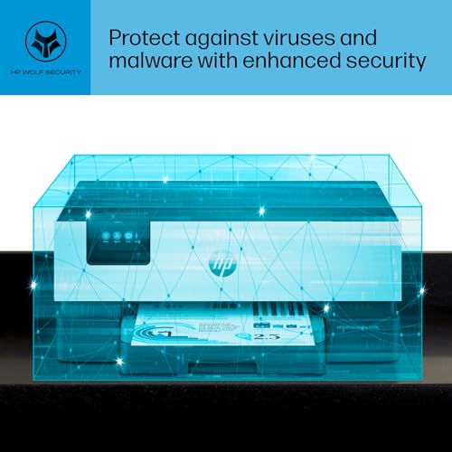 HP OfficeJet Pro 9110b Wireless Color Inkjet Printer, Print, Duplex Printing Best-for-Office (5A0S1A) HP