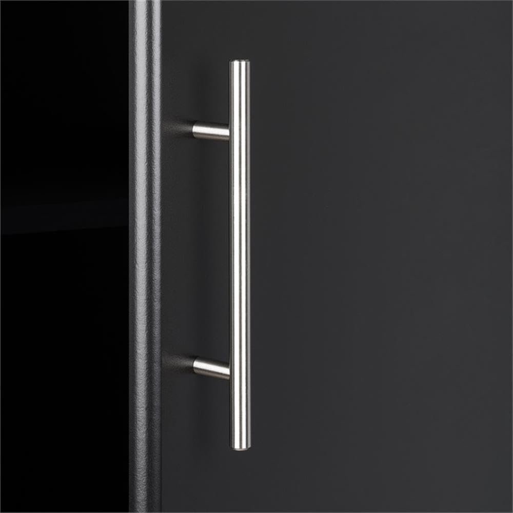 Prepac Elite Functional 6-Piece Garage Cabinets and Storage System Set I, Simplistic Garage Closet Shop Cabinets 16" D x 96" W x 89" H, Black, BRSX-1018-6M Prepac