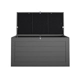 Cosco Outdoor Living 88180BGY1E Cosco Outdoor Patio Storage, Extra Large, 180 Gallons, Charcoal Deck Box, Black/Gray Cosco