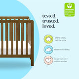 Carter's by Davinci Colby 4-in-1 Low-Profile Convertible Crib in Walnut, Greenguard Gold Certified