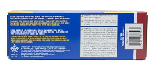 Official Pinewood Derby Car Kit Boy Scouts of America