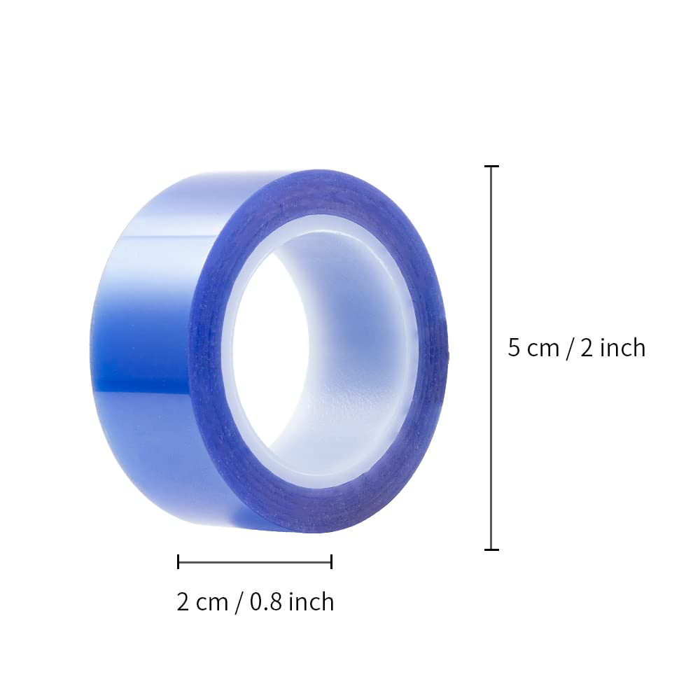 PYD Life 6 Rolls Sublimation Blanks 0.8 Inch x 52 Ft Heat Resistant Tape, Blue Heat Tape, Thermal Tape Up to 250 C(480 F) for Sublimation Tumblers Mugs Sublimation Print Heat Press PYD Life