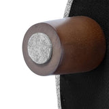 Homepop Home Decor | Upholstered Round Storage Ottoman | Ottoman with Storage for Living Room & Bedroom, Light Gray Tweed Large HomePop