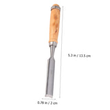 Gadpiparty 1pc Hand Chisel Carving Tools Woodworking Wood Carving Gouges Wood Carving Tool Wood Chisel Sharpening Wood Handle Radial Gouge Electrical Tools Power Tools Bamboo Lathe Shovel Gadpiparty