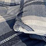 SLEEPBELLA Comforter Twin Size, 600 Thread Count Cotton Navy Blue & Grey Buffalo Pattern Blue Plaid Comforter Sets,Down Alternative Bedding Set 2Pcs (Twin, Navy Plaid) SLEEPBELLA