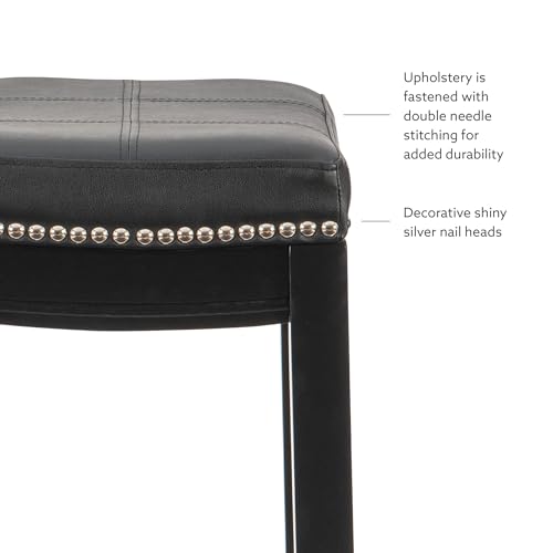 Linon Claridge Bar, Black Stool, 32" X 18.75" X 13" Linon