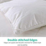 APSMILE Lightweight Down Feather Fibers Comforter Oversized King, Cooling Duvet Insert for Warm Weather -100% Organic Cotton, High Fill Power Down Fibers Quilt Thin Summer Duvet (Ivory White, 120x98) APSMILE