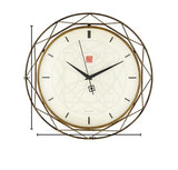 Bulova Clocks C4834 Luxfer Prism 14 Inch Frank Lloyd Wright Inspired Wall Clock Bulova