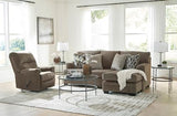 Signature Design by Ashley Stonemeade Casual Right-Arm Facing Sofa Chaise with 4 Toss Pillows, Dark Brown Signature Design by Ashley