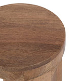 Kate and Laurel Dahl Modern Wooden Decorative Drink Table for Plant Display and Item Storage, 8x8x23, Natural Kate and Laurel