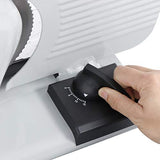 ZENY Professional Stainless Steel Electric Meat Slicer Food & Vegetable Cutter with Removable 7.5" Blade - Adjustable Knob for Thickness - Anti Slip Rubber Feet - Sliver (7.5") ZENY