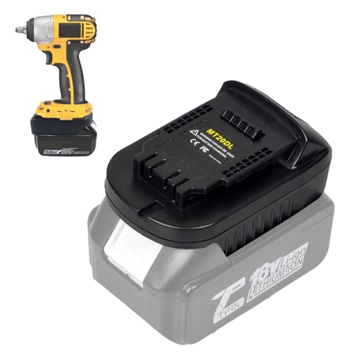 Echoyee MT20DL Battery Adapter, Compatible with Makita 18v Lithium Battery, Convert to Dewalt 18v-20v Lithium Batteries, Work Compatible with Dewalt 18v-20v Cordless Power Tools - WoodArtSupply