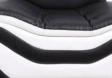 Beverly Fine Furniture 3 Piece Aldo Modern Sofa Set, Black/White Beverly Fine Furniture
