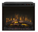 Dimplex 28 Inch Built-in Electric Fireplace - Multi-Fire XHD Firebox with Logs and Realistic Multi-Color Flames | Model: XHD28L DIMPLEX