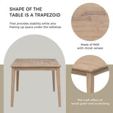 SogesHome Classic 6-Piece Dining Table Set, Rectangular Wooden Kitchen Table with Upholstered Chairs & Bench for Dining Room, Traditional Retro Farmhouse Dining Table for Kitchen, Natural SogesHome