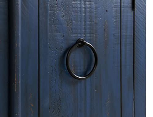 Martin Svensson Home Garden District Rustic Blue Solid Wood 65" TV Stand Martin Svensson Home