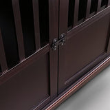 Casual Home Wooden Extra Large Pet Crate, End Table, Espresso Casual Home