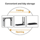 Need Small Desk 31 1/2" No Assembly Foldable Writing Table,Sturdy and Heavy Duty Folding Computer Desks for Small Space/Home Office/Dormitory AC5LB(80 * 40) Need
