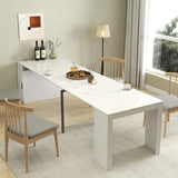 Royjhnl Transformer Table: Extendable Dining, Folding Console Table with Outlet, Space - Saving for 8-12, Perfect for Living Room & Kitchen Royjhnl