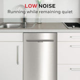 Honeywell 18 Inch Dishwasher with 8 Place settings, 6 Washing Programs, Stainless Steel Tub, UL/Energy Star- Stainless Steel Honeywell