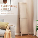 Giantex 3 Panel Folding Room Divider 67" Tall, Freestanding Wooden Privacy Screen, Divider for Room Separation, Space-Saving Wall Partition for Bedroom, Home Office, Studio – No Assembly Giantex