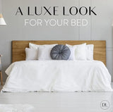 Danjor Linens Bed Sheet Set King Size for Hot Sleepers, Hotel Premium Sheets with 4 Pillowcases, Lightweight Brushed Microfiber Deep Pockets, Breathable Cooling 6 Piece Bedding Sets, White