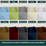 4 Piece Premium Sheet Set Cotton Full, 100% Egyptian Cotton, 12 Inch Deep Pocket of Cotton Sheets, White Solid NON Sticky cotton
