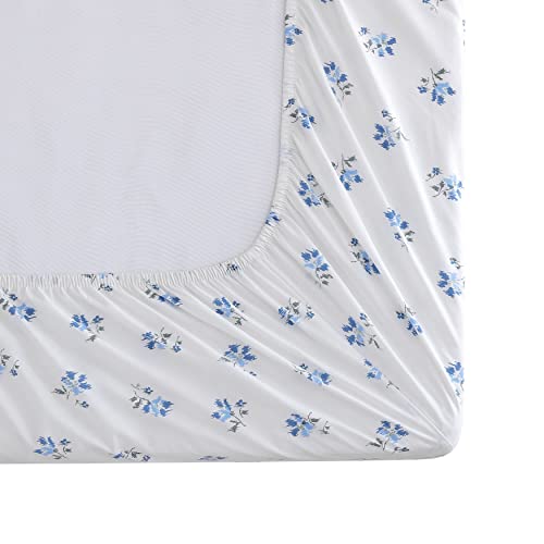 Stone Cottage - Full Sheets, Cotton Percale Bedding Set, Crisp & Cool Ideal Bedding Set (Blue Sketchy Ditsy, Full) Stone Cottage