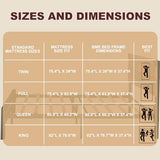 GAOMON King Bed Frame with Vintage Wood Headboard and Under-Bed Storage - Durable, Noise-Free Design GAOMON