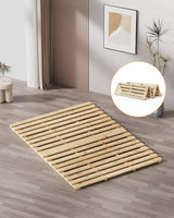 Meulbaty Bed Plate, Guest Tatami Bed Frame,Japanese Tatami Mat, Foldable Wood Slatted Floor Bed Frame for Futon Mattress, Breathable Moisture-Proof Floor Sleep Bedding (Full) Meulbaty