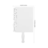 4pcs Graduation Decoration Fan Photo Frame Graduation Picture Holder Sublimation Wooden Picture Frame Photo Plaque Frame Blank Picture Frame Grad Decoration Handheld White MAGICLULU