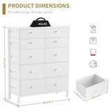 BOLUO White Night Stand with Drawers 3 Drawer Dresser for Bedroom, Tall Nightstand for Closet Dorm Modern Bedside Table BOLUO